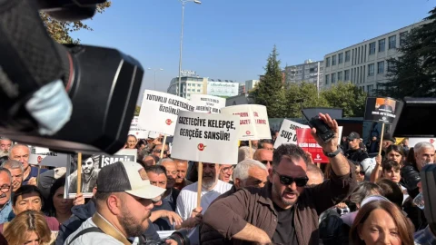 Ankara’da basın özgürlüğü eylemi: Yürüyüşte arbede yaşandı