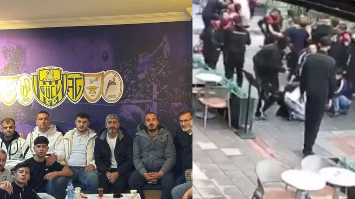 Ankaragücü taraftarlarının buluşması ve Fethiye’de yaşanan kavga görüntülerinden oluşan kolaj