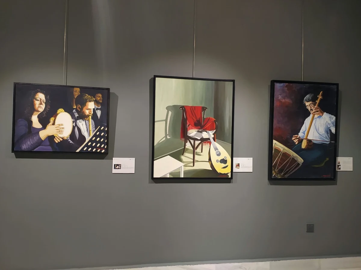 Asker Ressamlar Sergisi’nde müzik temalı tablolar