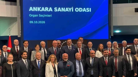 Ankara Sanayi Odası 18. Dönem organ seçimleri için bir araya gelen katılımcılar