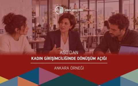 ASO’nun Ankara’da kadın girişimciliğinde dönüşüm açığını ele alan raporunun kapak görseli