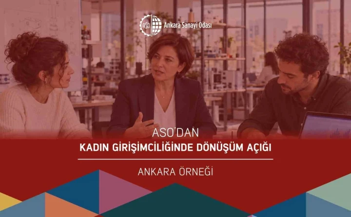 ASO’nun Ankara’da kadın girişimciliğinde dönüşüm açığını ele alan raporunun kapak görseli