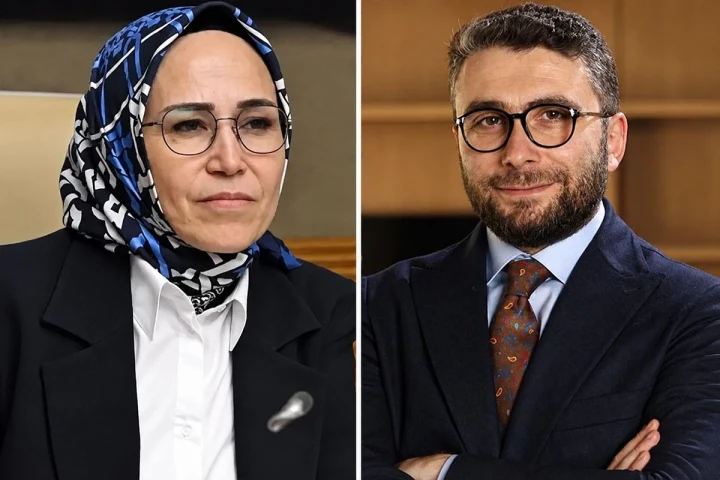Asuman Erdoğan ve Fatih Erdoğan’ın yan yana portreleri