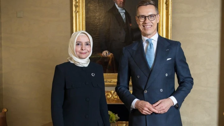 Ayşe Hilal Sayan Koytak ve Finlandiya Cumhurbaşkanı Alexander Stubb
