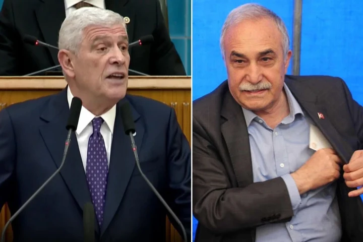 Müsavat Dervişoğlu ve Ahmet Eşref Fakıbaba’nın yan yana portreleri