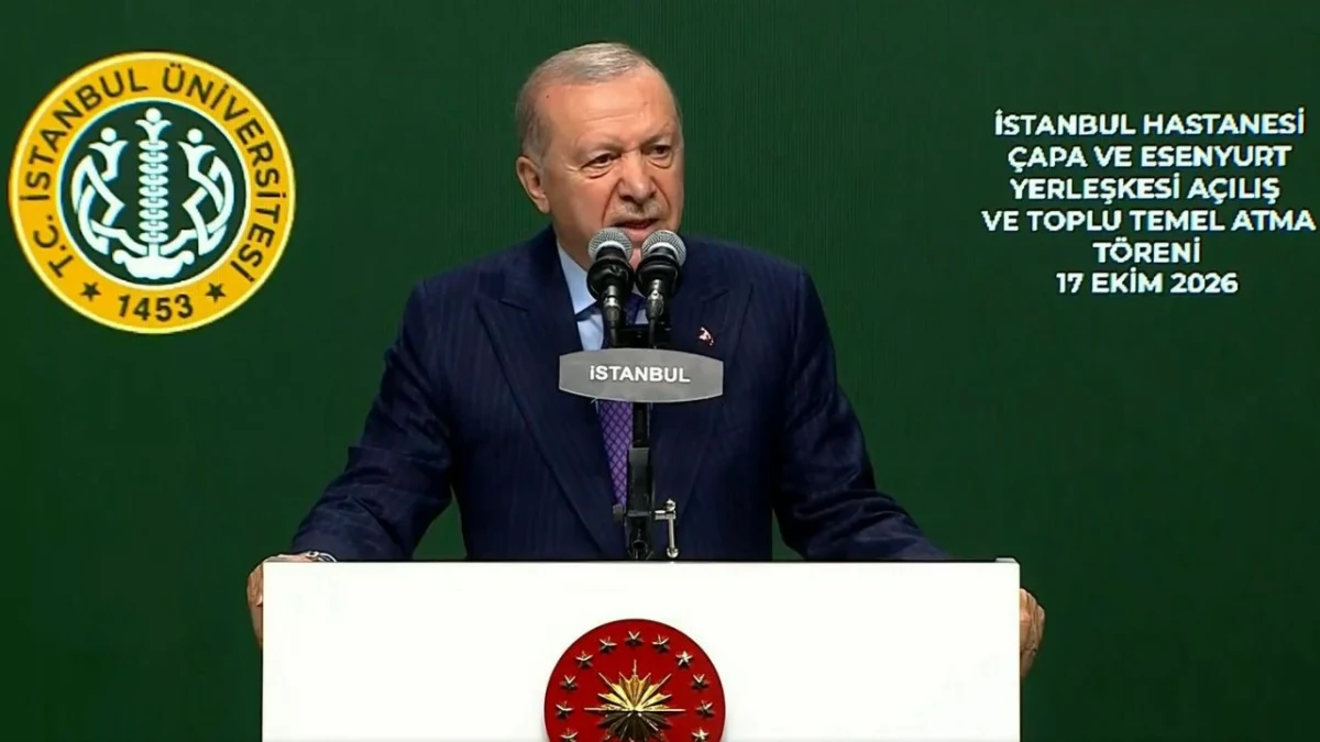 Recep Tayyip Erdoğan, İstanbul Üniversitesi Çapa Yerleşkesi açılış töreninde konuşma yapıyor