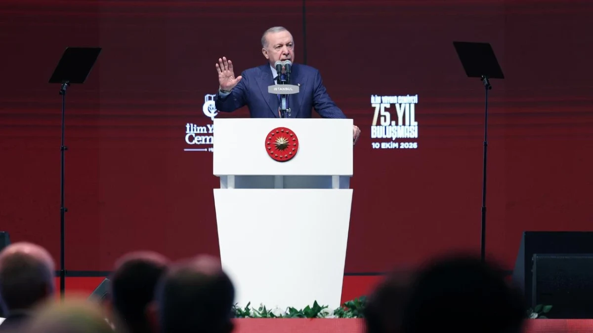 Recep Tayyip Erdoğan, İlim Yayma Cemiyeti 75. Yıl Buluşması’nda konuşuyor