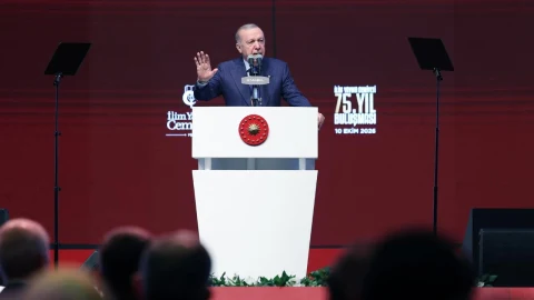 Recep Tayyip Erdoğan, İlim Yayma Cemiyeti 75. Yıl Buluşması’nda konuşuyor