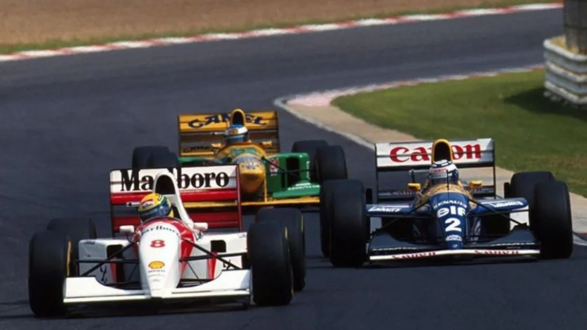 1993 Güney Afrika Grand Prix’sinde yarışan Formula 1 araçları