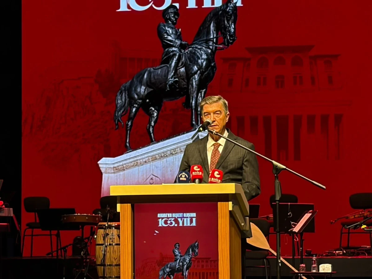 Haldun Güler, Ankara’nın başkent oluşunun 103’üncü yılı programında konuşuyor