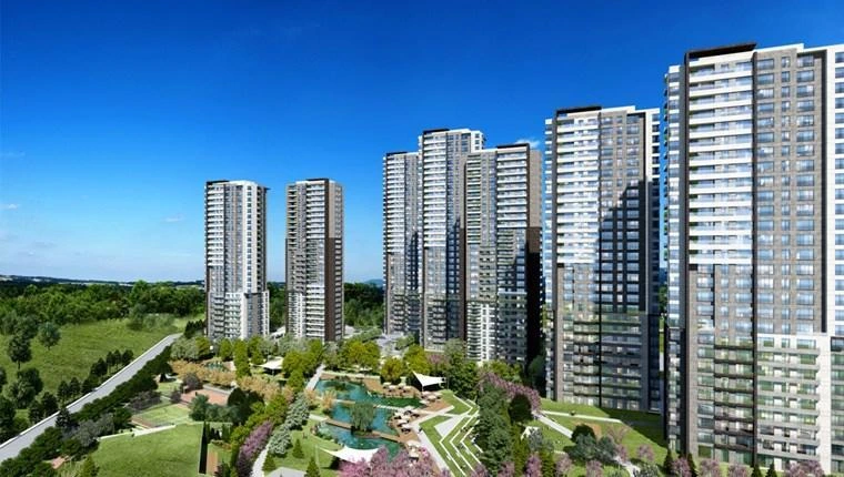 İncek’te yeşil alanlarla çevrili yüksek katlı konut projeleri