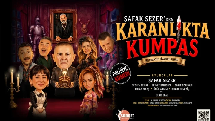 Karanlıkta Kumpas interaktif tiyatro oyununun afişi