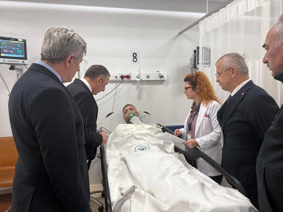 Maden patlamasında yaralanan işçi hastanede tedavi görüyor