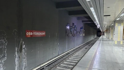 Ankara’da ürkütücü atmosferiyle öne çıkan metro durağı: OSB-Törekent