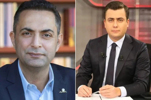 Osman Gökçek ve Murat Ağırel’in yan yana portre fotoğrafları