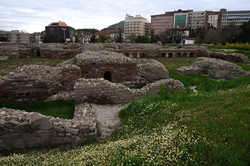 Roma Hamamı Ören Yeri giriş binası
