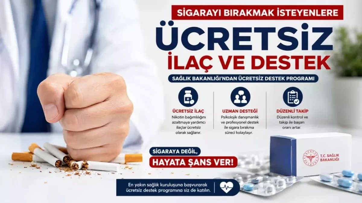 Sigara bırakma desteğini simgeleyen görsel