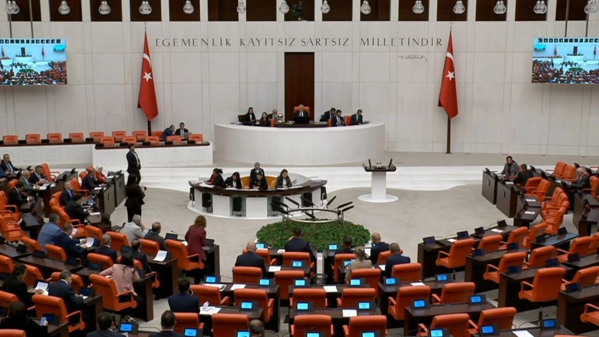 TBMM Genel Kurulu salonunun genel görünümü
