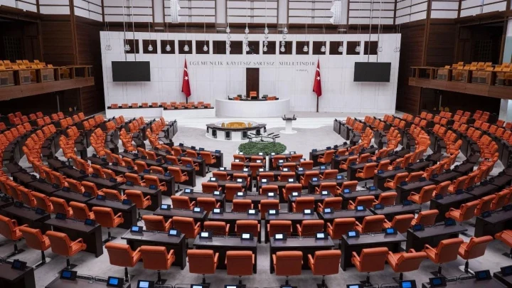 TBMM Genel Kurulu salonunun genel görünümü