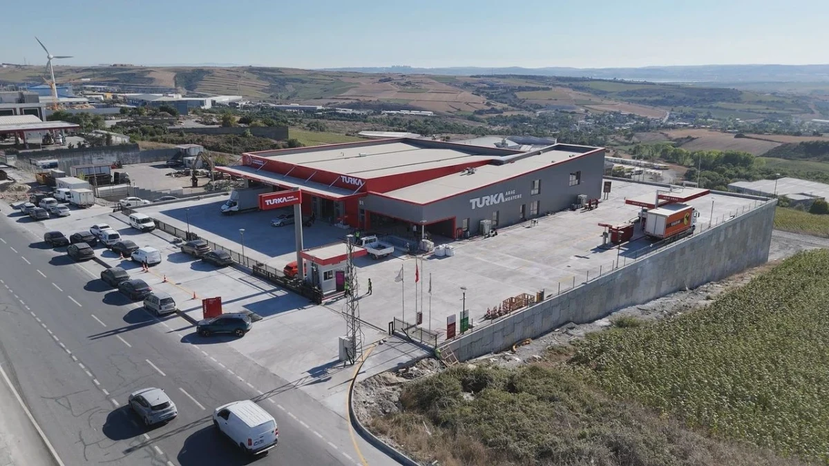 TURKA araç muayene istasyonunun havadan görünümü