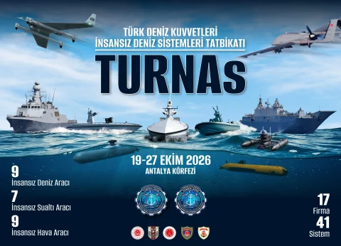 TURNAs-2026 İnsansız Deniz Sistemleri Tatbikatı için hazırlanan tanıtım görseli