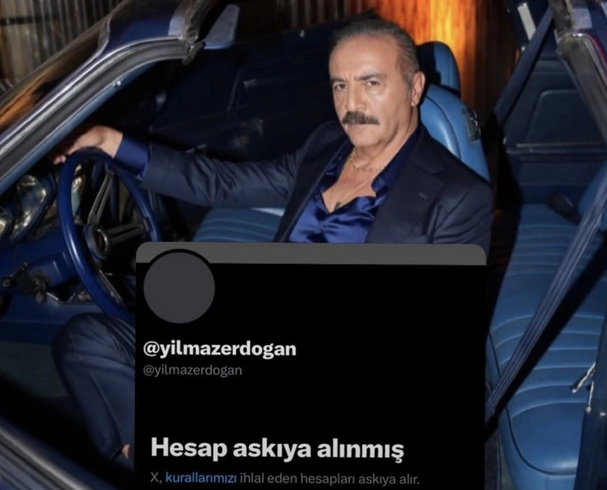 Yılmaz Erdoğan’ın araç içinde çekilmiş fotoğrafı ve X hesabı askıya alma uyarısı