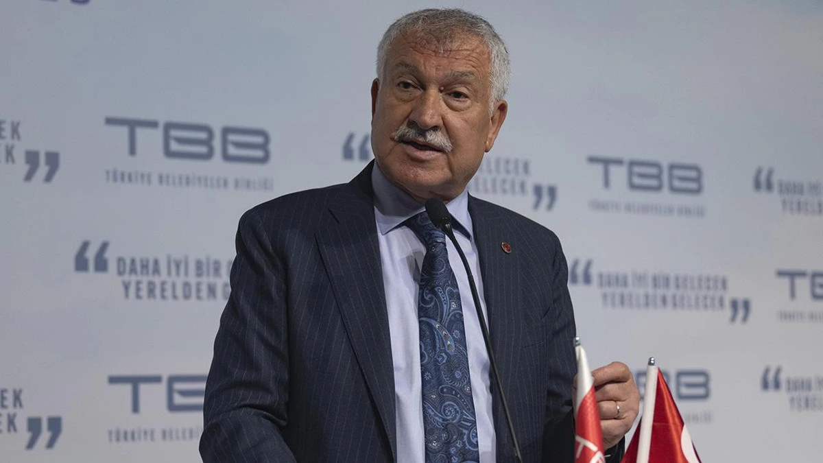 Zeydan Karalar TBB kürsüsünde konuşurken
