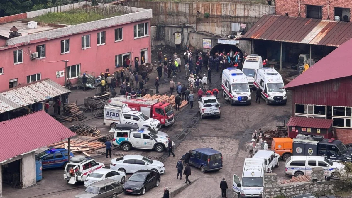 Zonguldak Gelik’te maden ocağı çevresinde AFAD, sağlık ve kurtarma ekipleri
